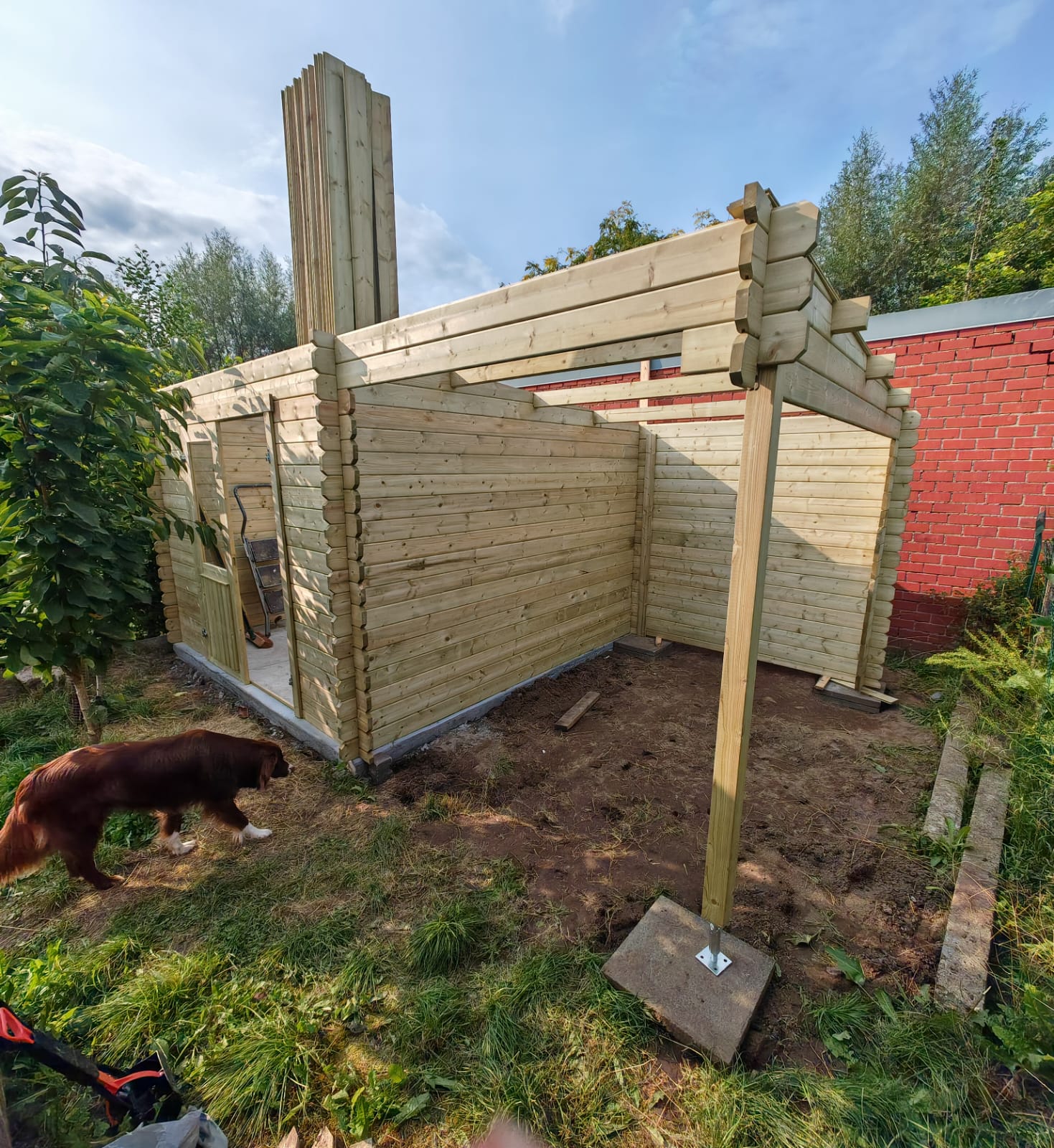 Houten veranda